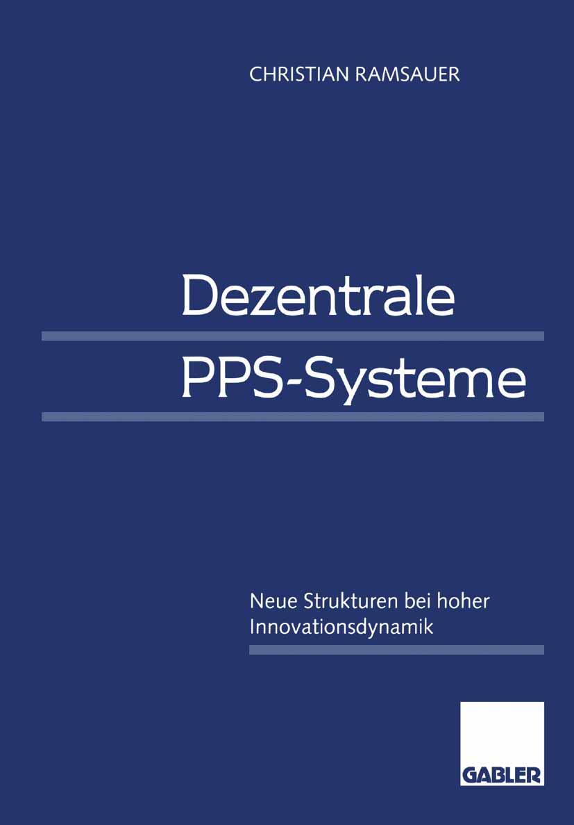 Vorderes Coverbild Dezentrale PPS-Systeme