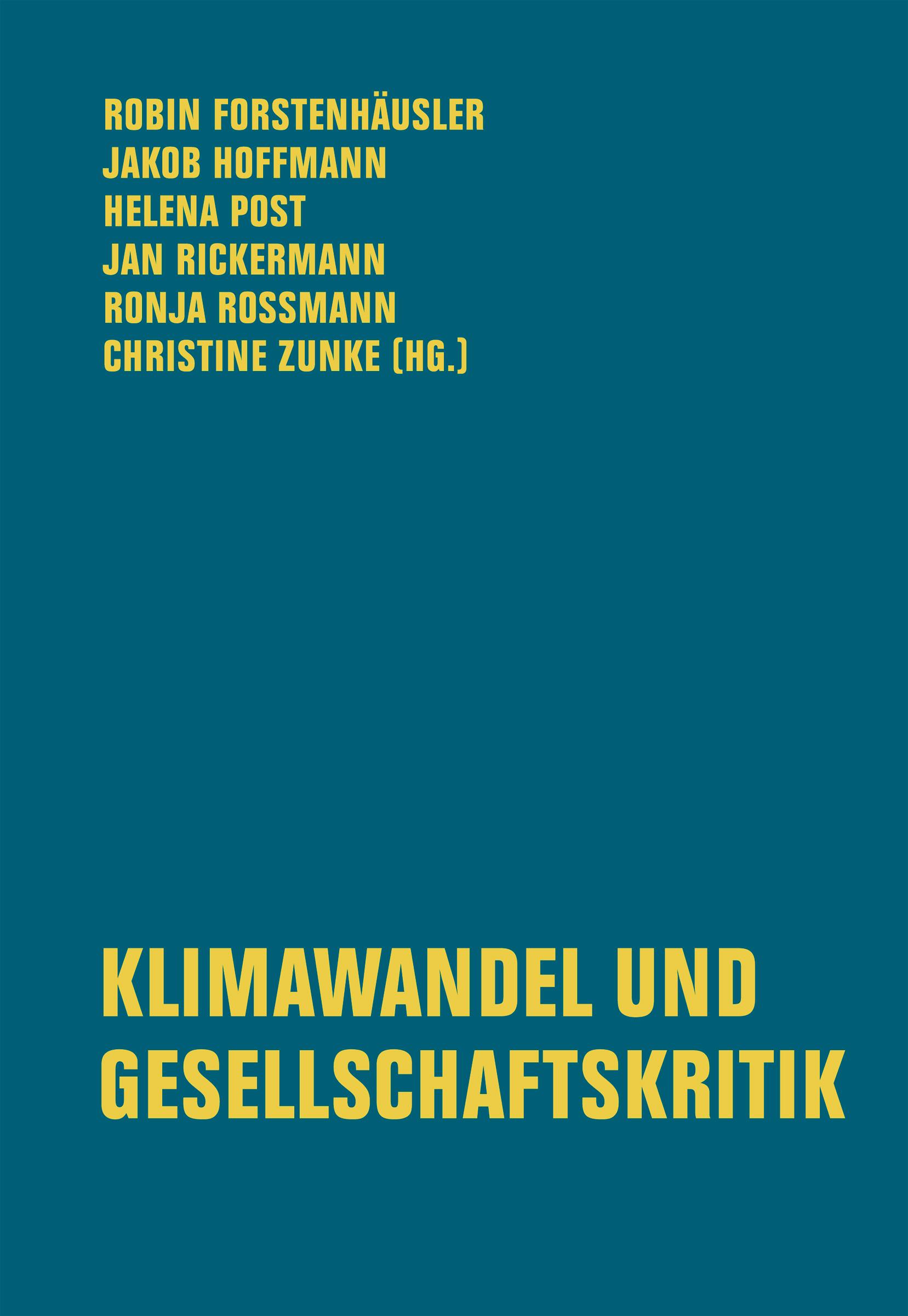Vorderes Coverbild Klimawandel und Gesellschaftskritik