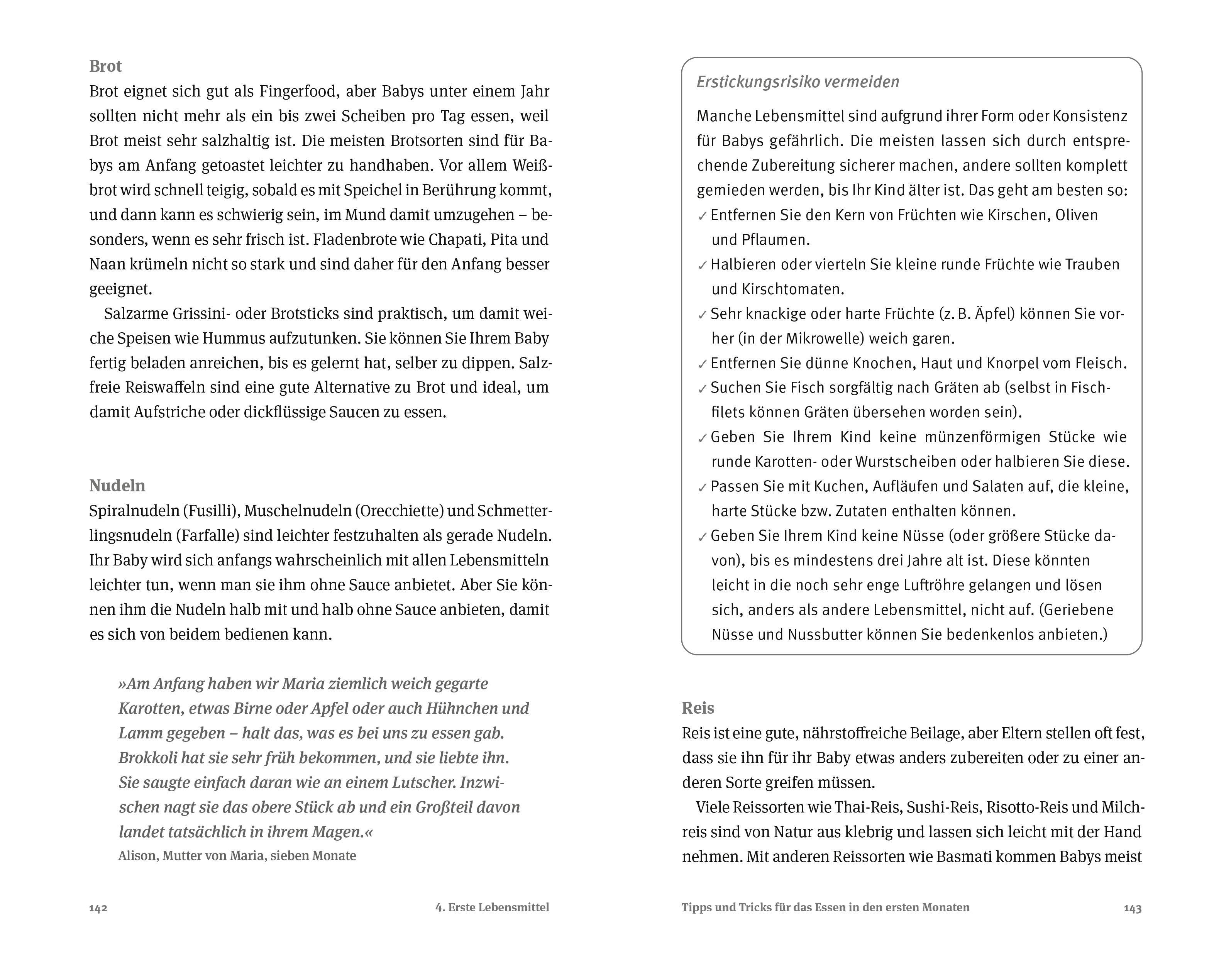 Beispielinhalt (Bild) Baby-led Weaning - Das Grundlagenbuch