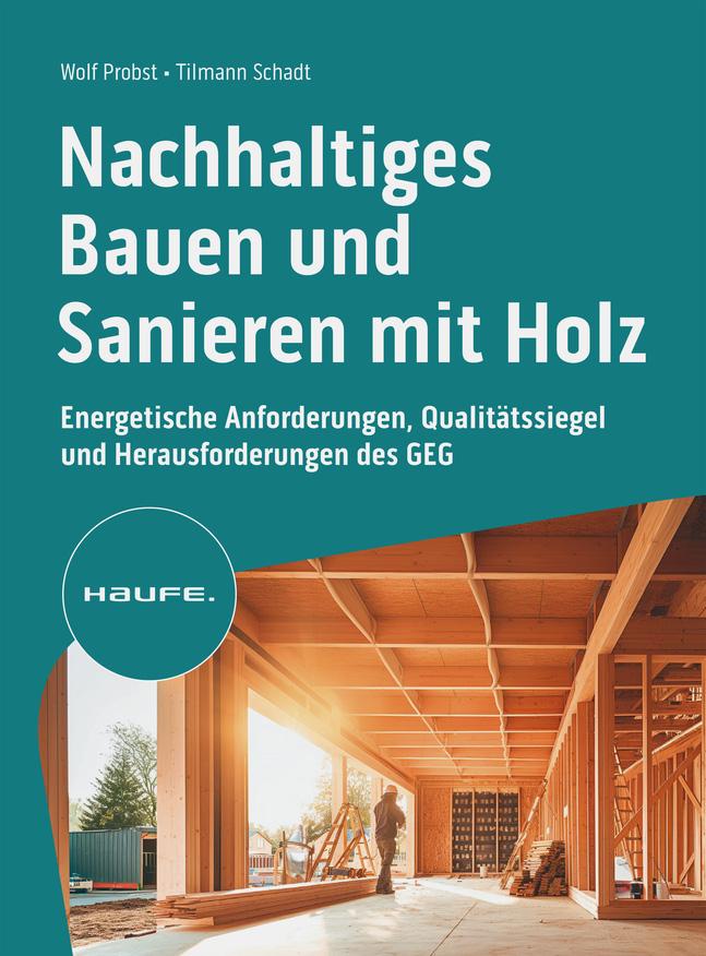 Vorderes Coverbild Nachhaltiges Bauen und Sanieren mit Holz
