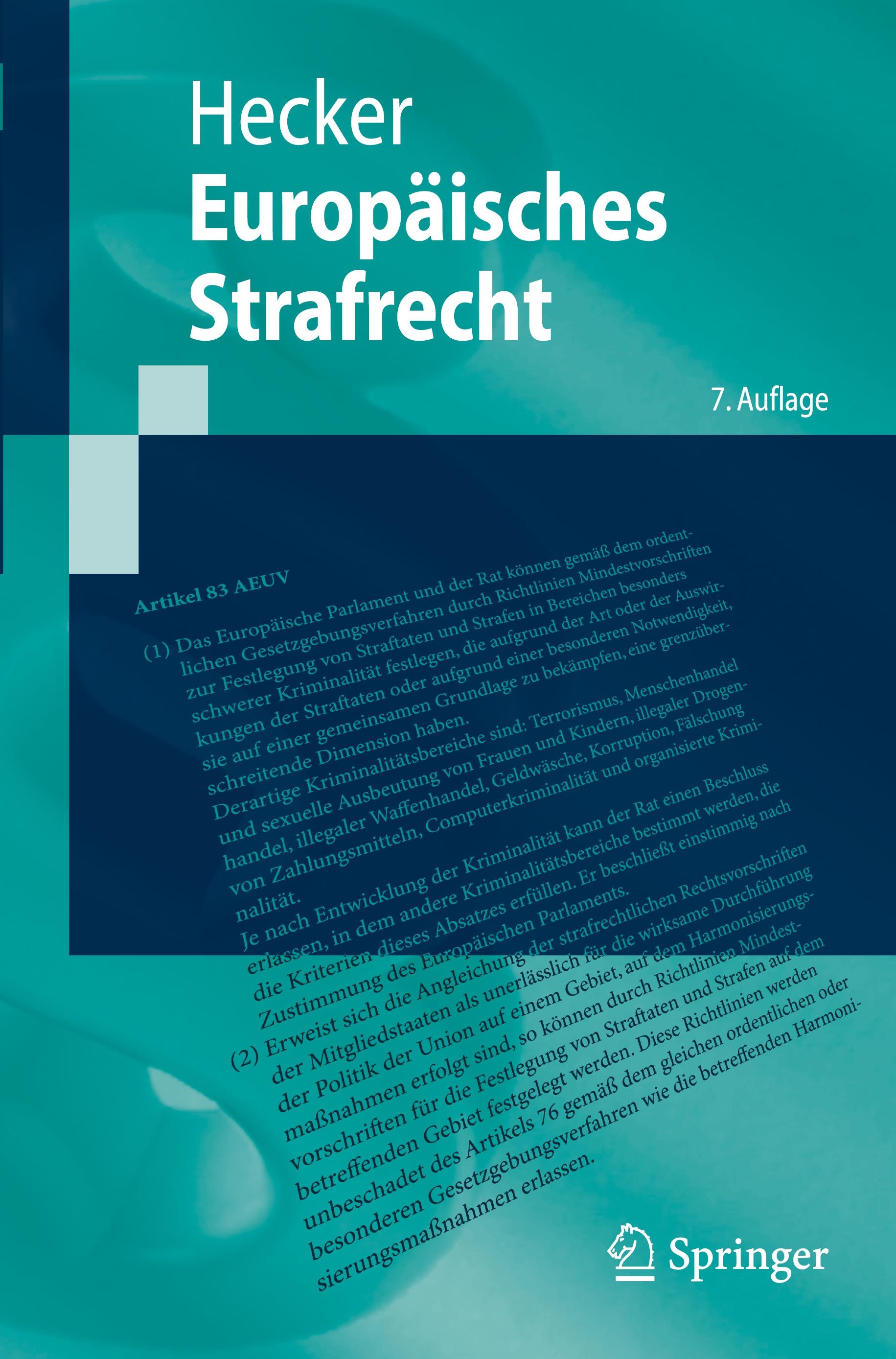 Vorderes Coverbild Europäisches Strafrecht