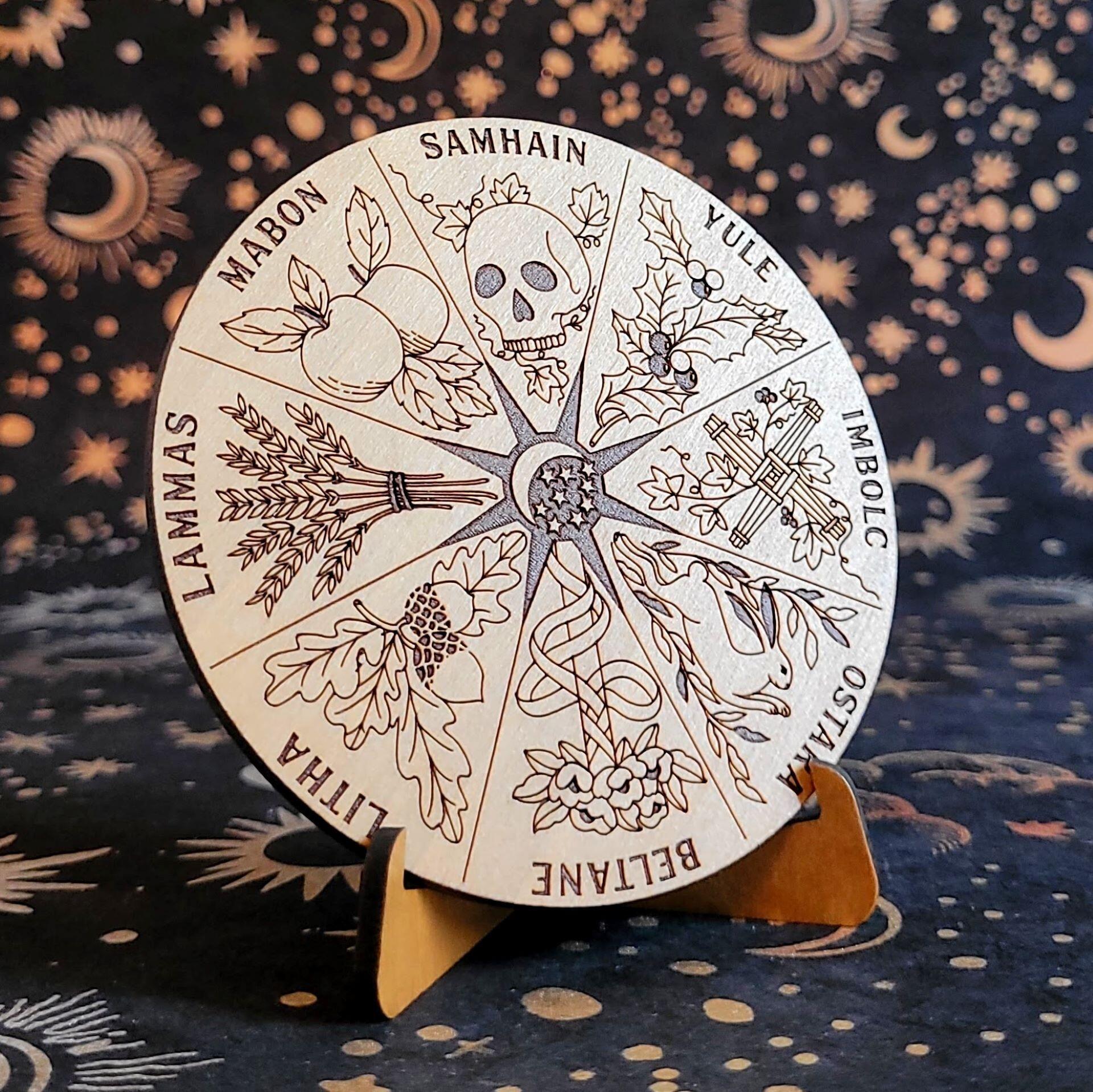 Beispielinhalt (Bild) Mini Wooden Wheel of the Year