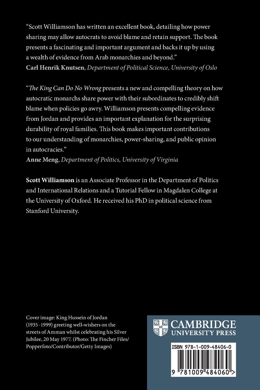 Rückseitencover The King Can Do No Wrong