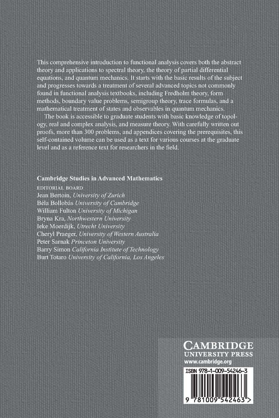 Rückseitencover Functional Analysis