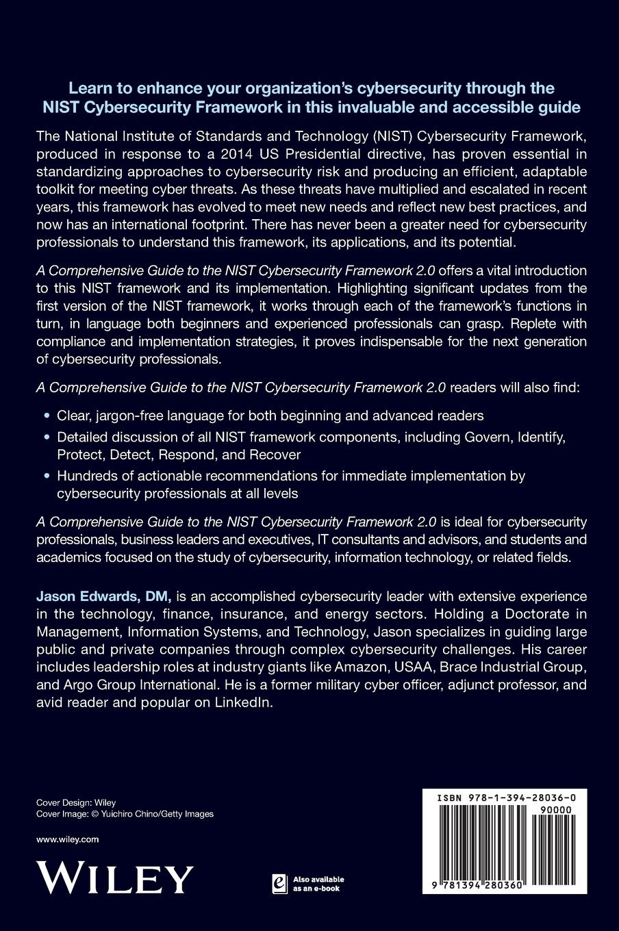 Rückseitencover A Comprehensive Guide to the Nist Cybersecurity Framework 2.0