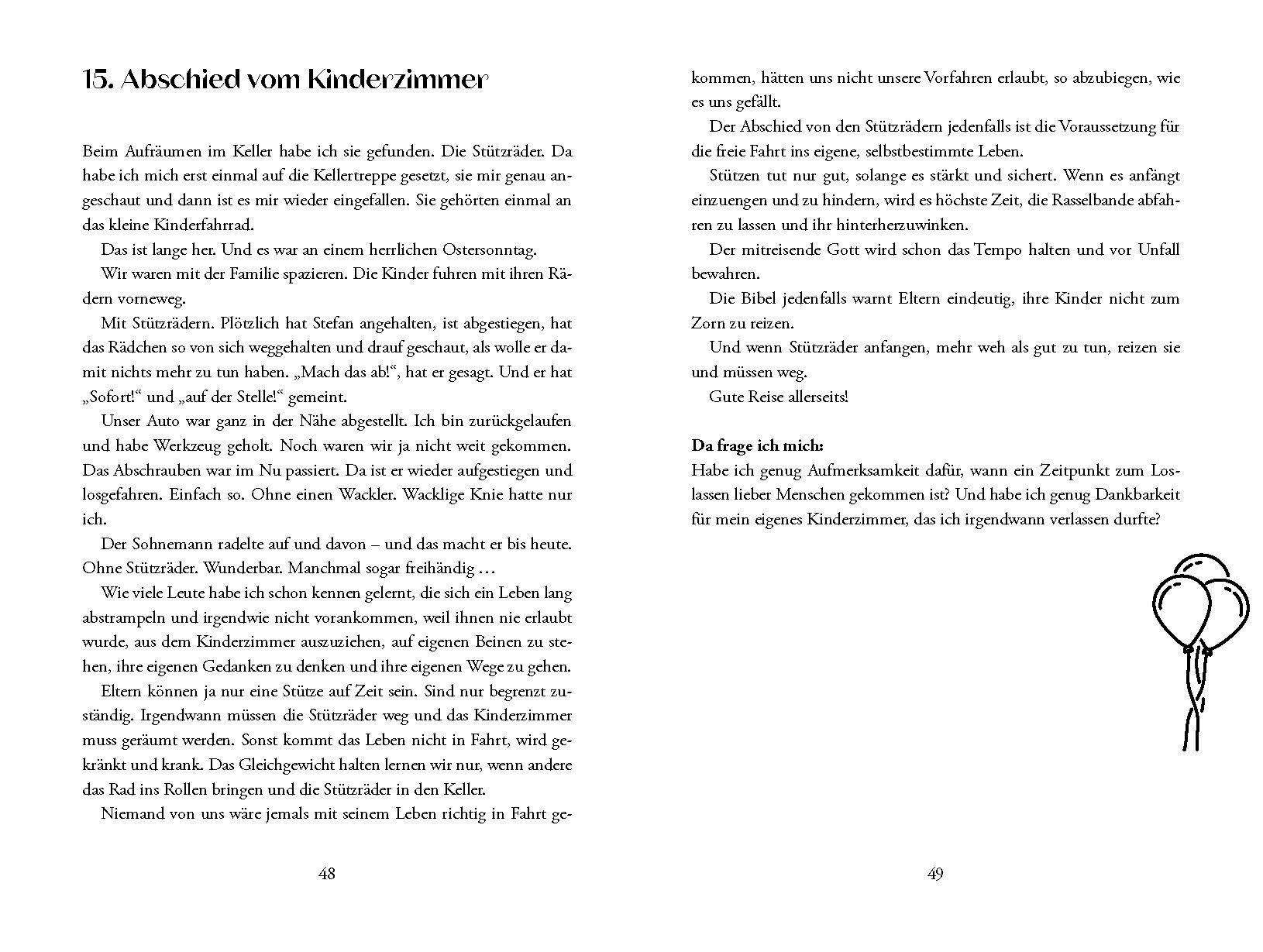 Beispielinhalt (Bild) Wer loslässt, hat die Hände frei