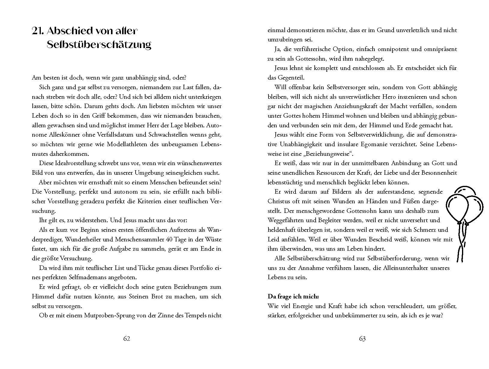 Beispielinhalt (Bild) Wer loslässt, hat die Hände frei