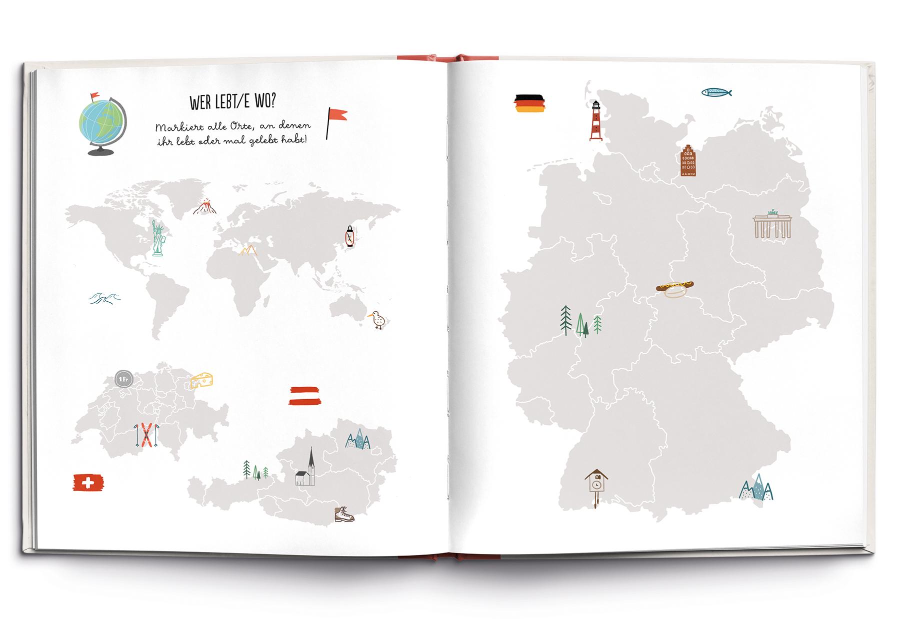 Beispielinhalt (Bild) Meine Familie in einem Buch