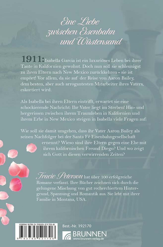 Rückseitencover Eine Rose, die im Sand erblüht