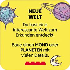Beispielinhalt (Bild) LEGO® - Rebuild Karten - Weltraum
