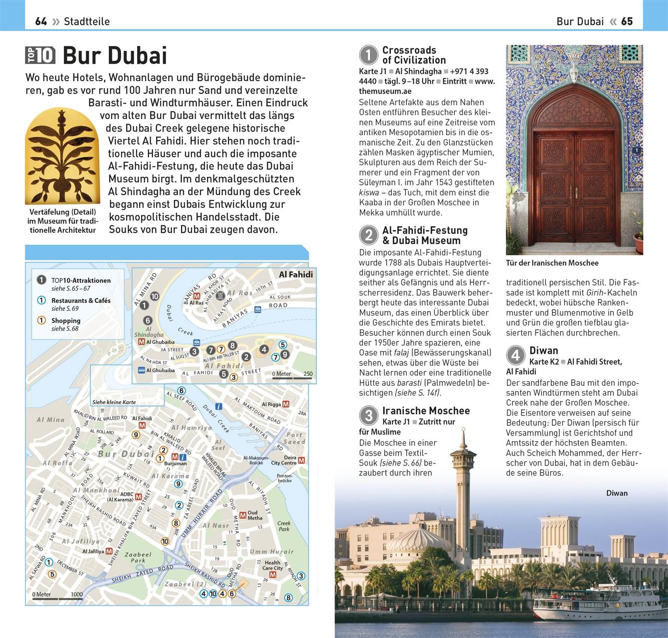 Beispielinhalt (Bild) TOP10 Reiseführer Dubai & Abu Dhabi