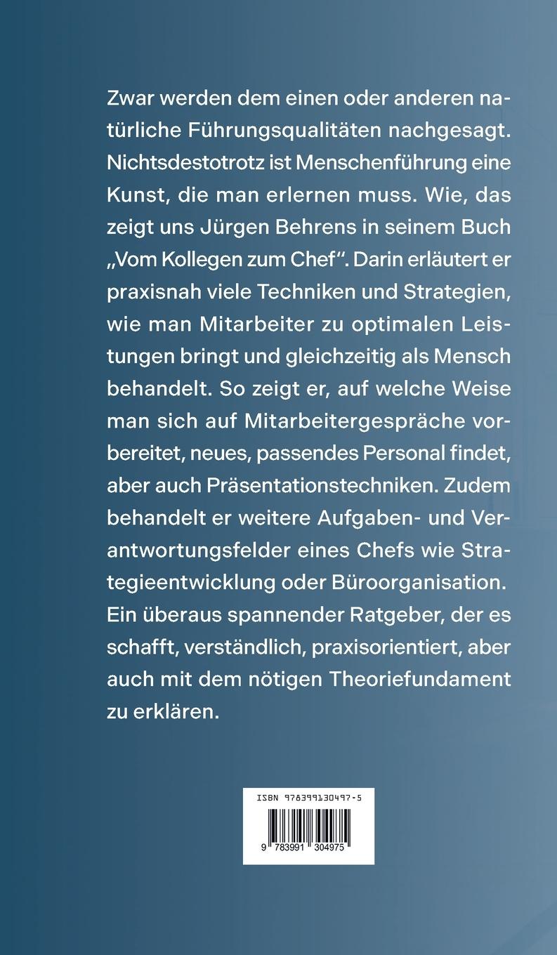 Rückseitencover Vom Kollegen zum Chef
