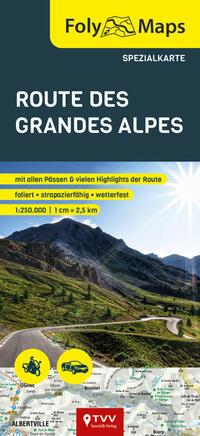 Vorderes Coverbild FolyMaps Route des Grandes Alpes Spezialkarte