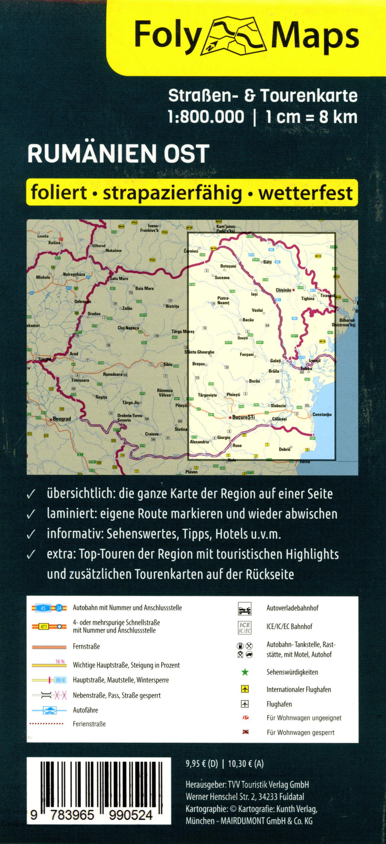 Beispielinhalt (Bild) FolyMap Rumänien Ost