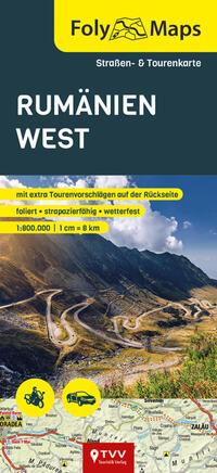 Vorderes Coverbild FolyMap Rumänien West