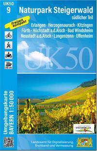 Vorderes Coverbild UK50-9 Naturpark Steigerwald, südlicher Teil