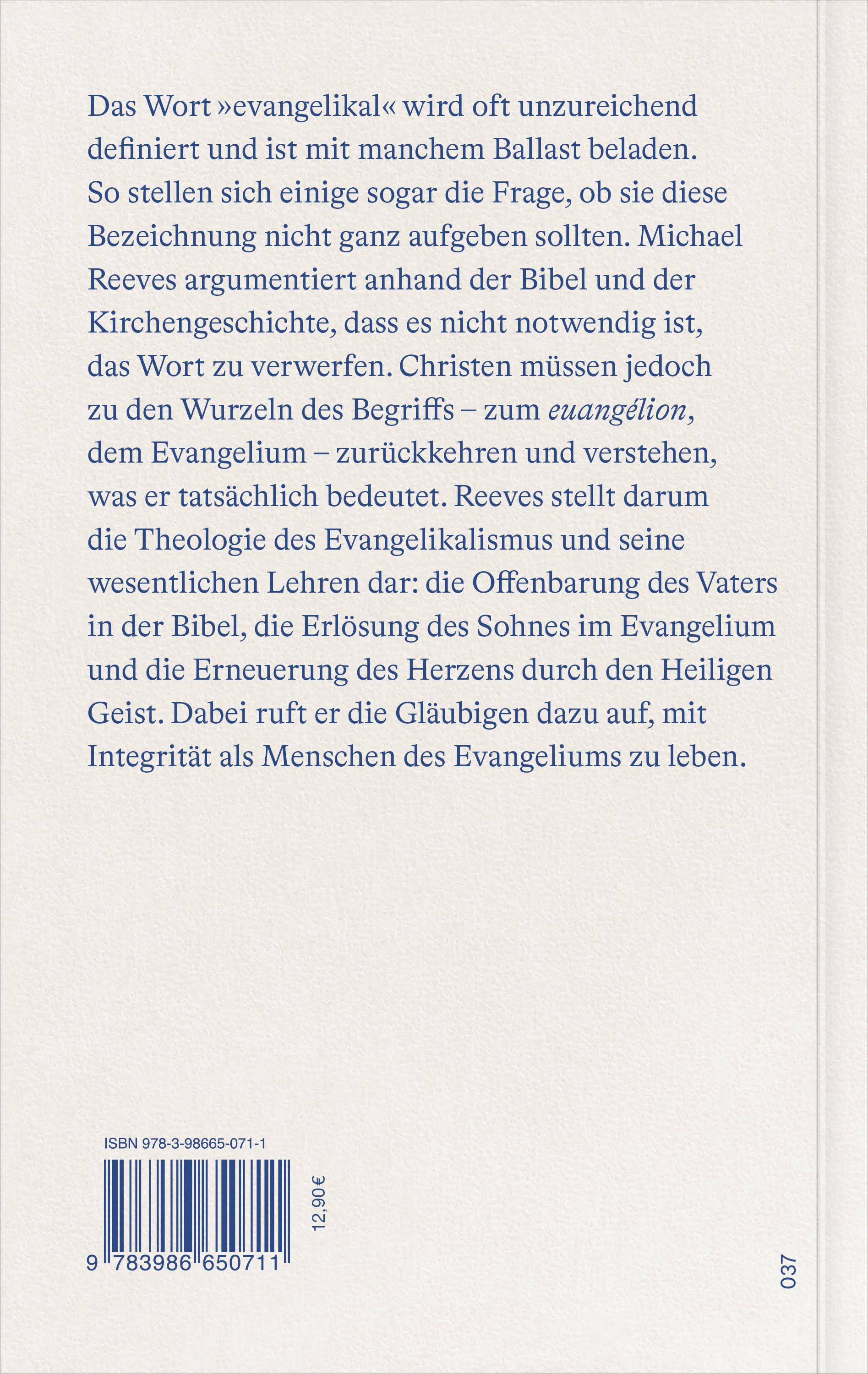 Rückseitencover Menschen des Evangeliums