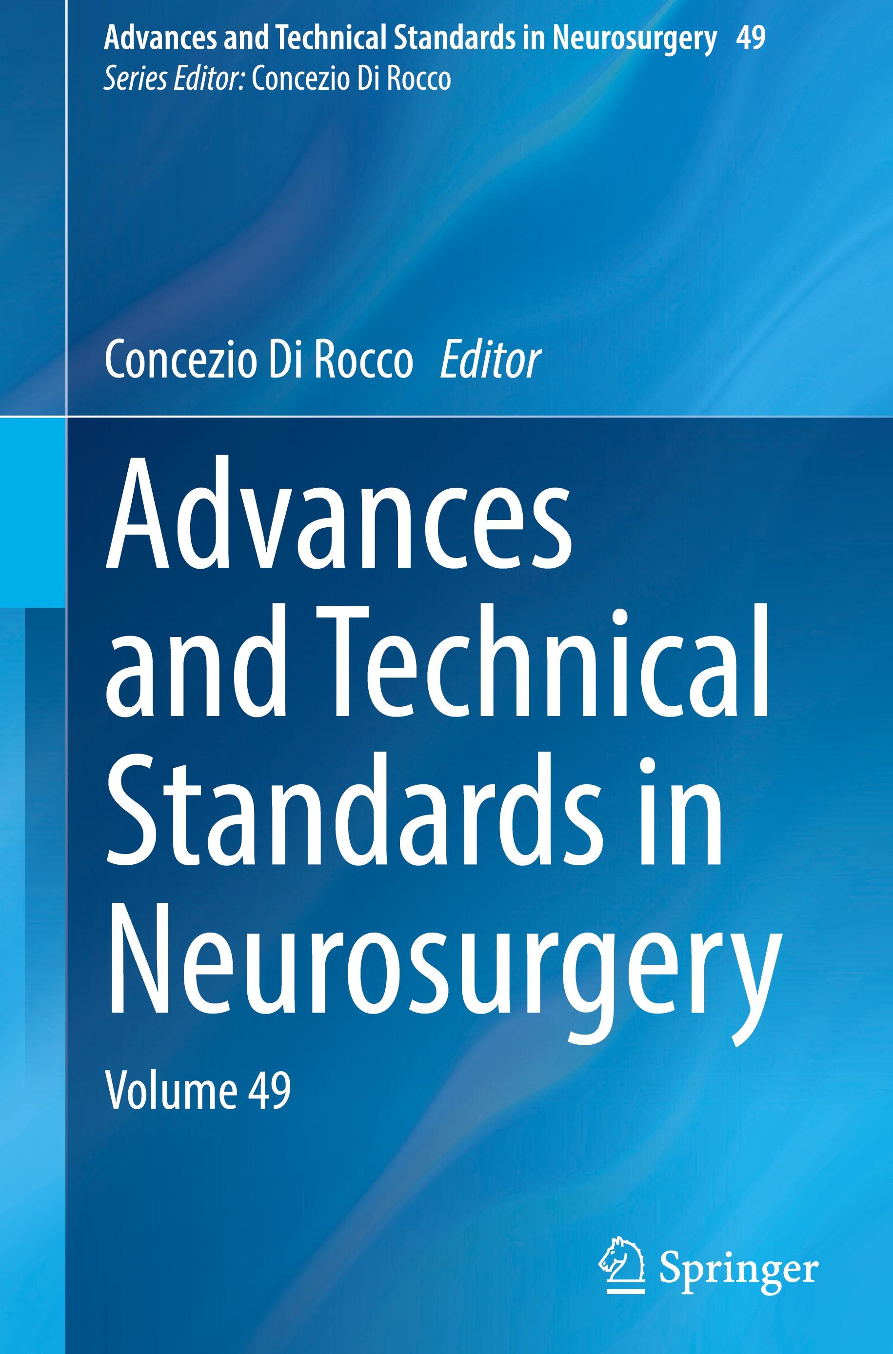 Vorderes Coverbild Advances and Technical Standards in Neurosurgery