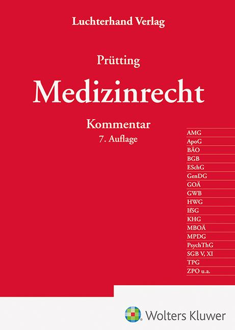 Vorderes Coverbild Medizinrecht Kommentar