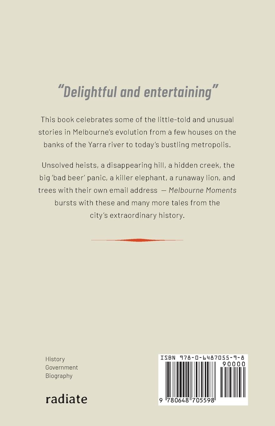 Rückseitencover Melbourne Moments