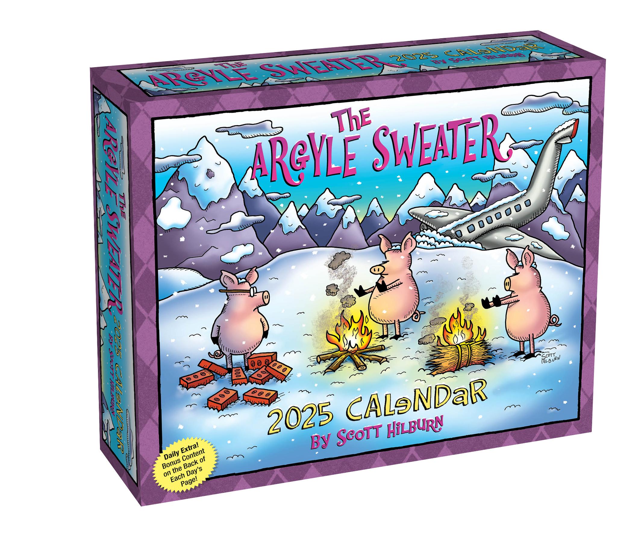 Vorderes Coverbild The Argyle Sweater 2025 Day-To-Day Calendar