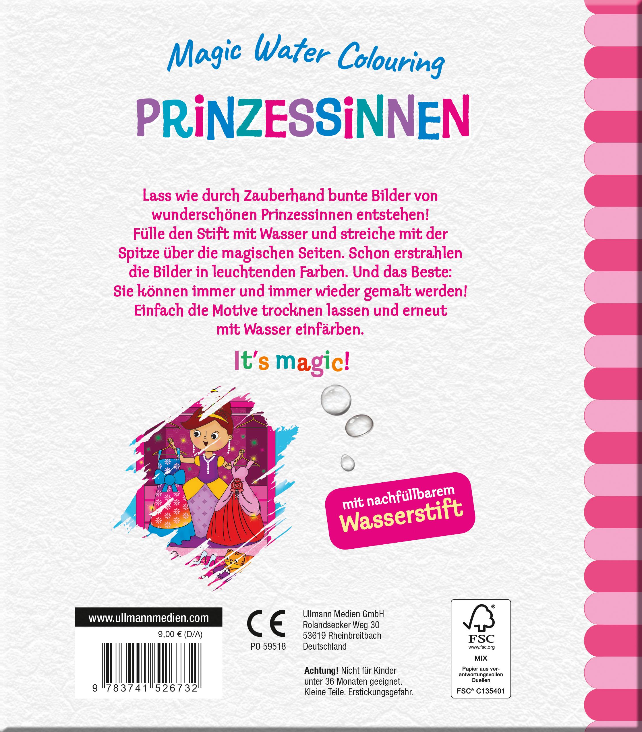 Rückseitencover Magic Water Colouring - Weihnachten bei den Wichteln