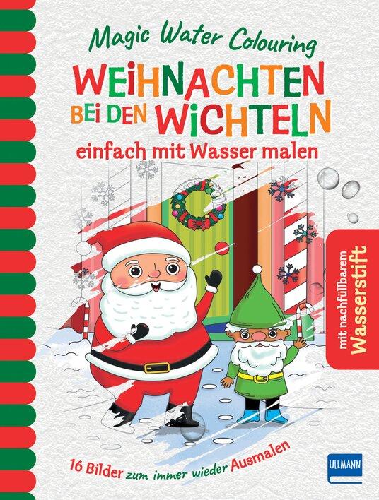 Vorderes Coverbild Magic Water Colouring - Weihnachten bei den Wichteln