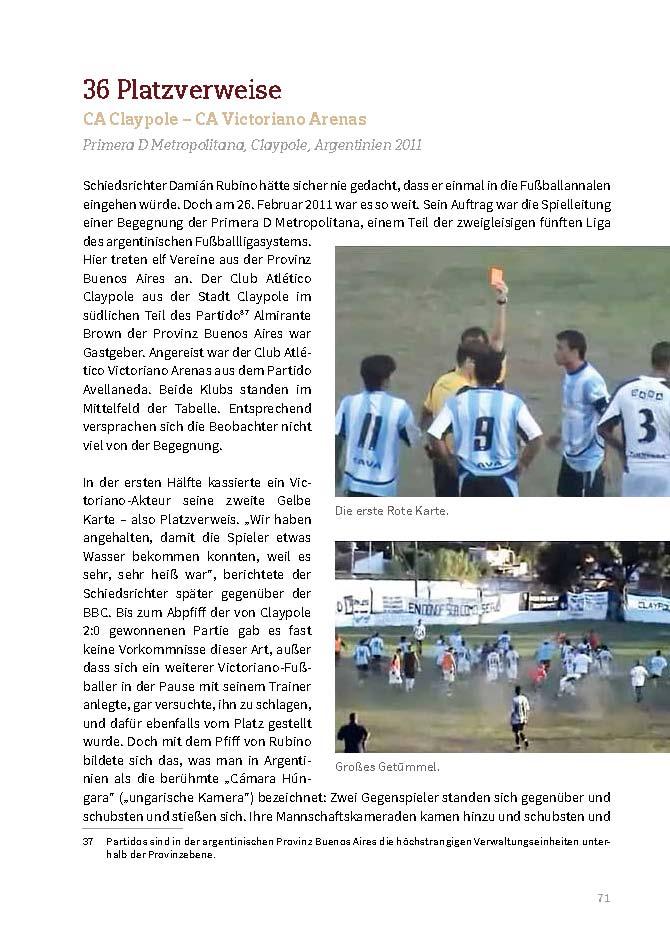 Beispielinhalt (Bild) Das Buch der ungewöhnlichen Fußballspiele