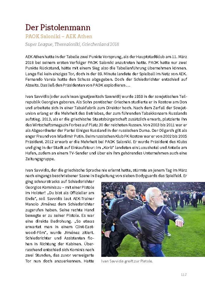 Beispielinhalt (Bild) Das Buch der ungewöhnlichen Fußballspiele