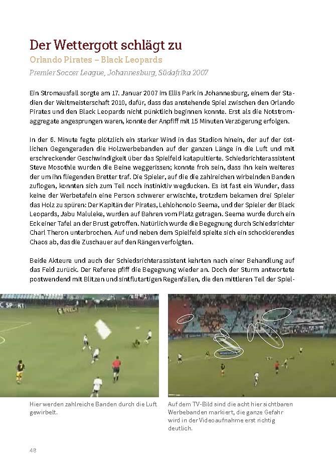 Beispielinhalt (Bild) Das Buch der ungewöhnlichen Fußballspiele