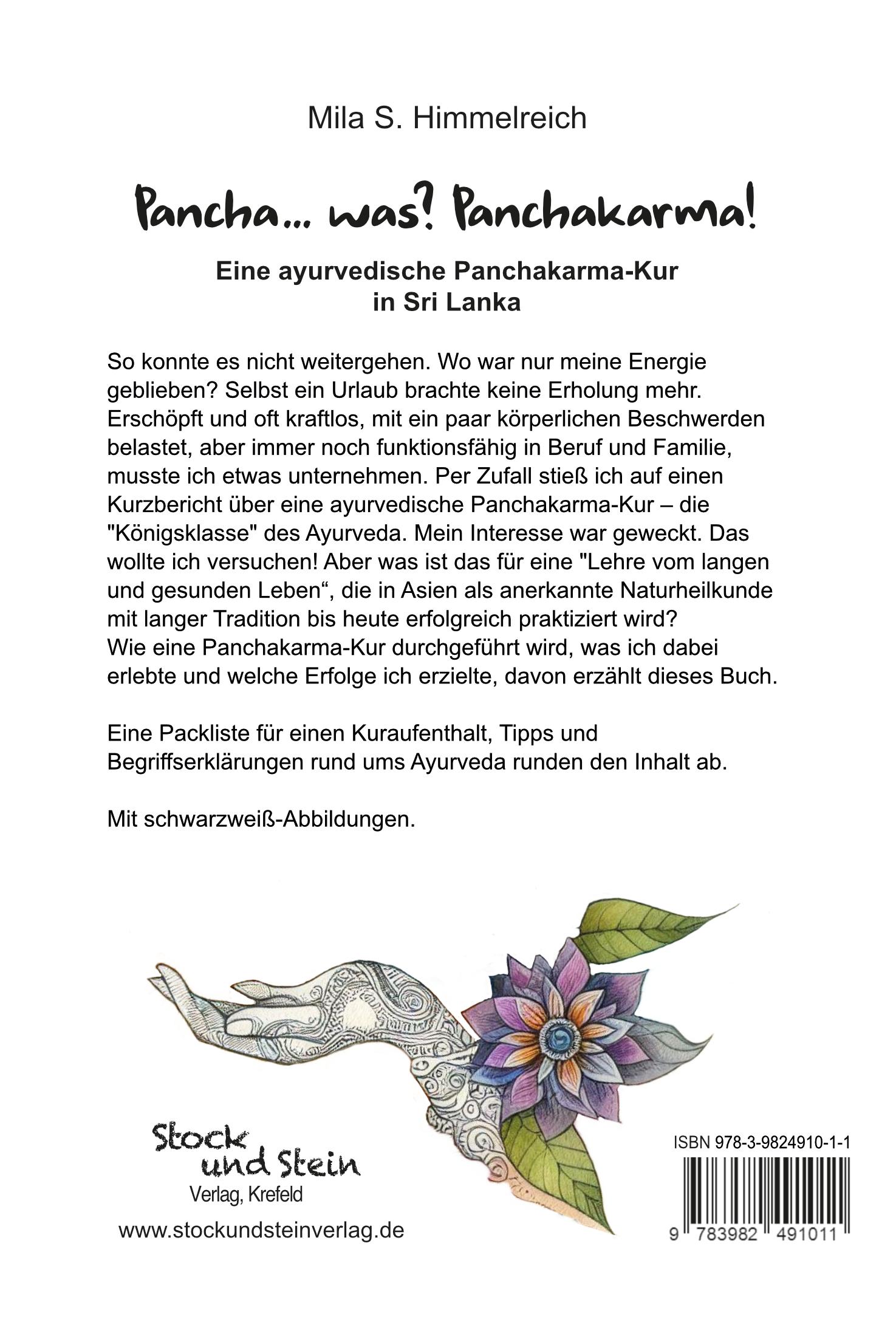 Rückseitencover Pancha... was? Panchakarma!
