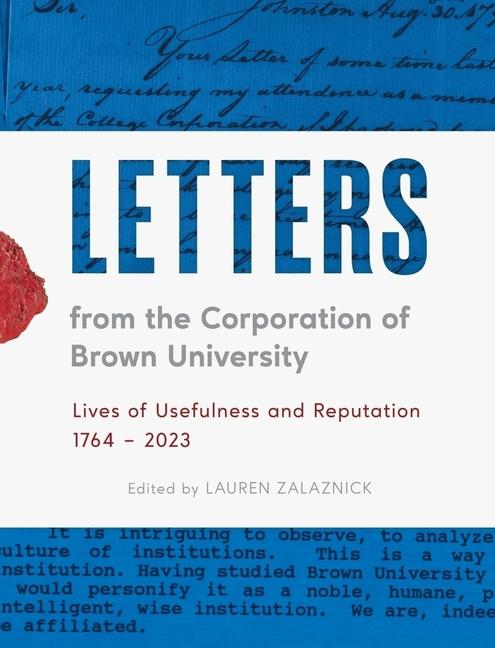 Vorderes Coverbild Letters from the Corporation of Brown University