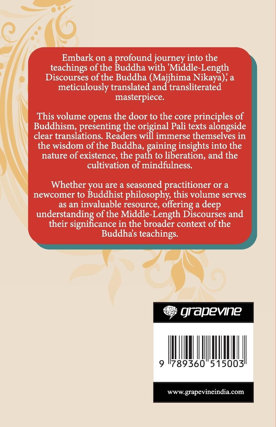 Rückseitencover Middle-Length Discourses of the Buddha (Majjhima Nikaya)