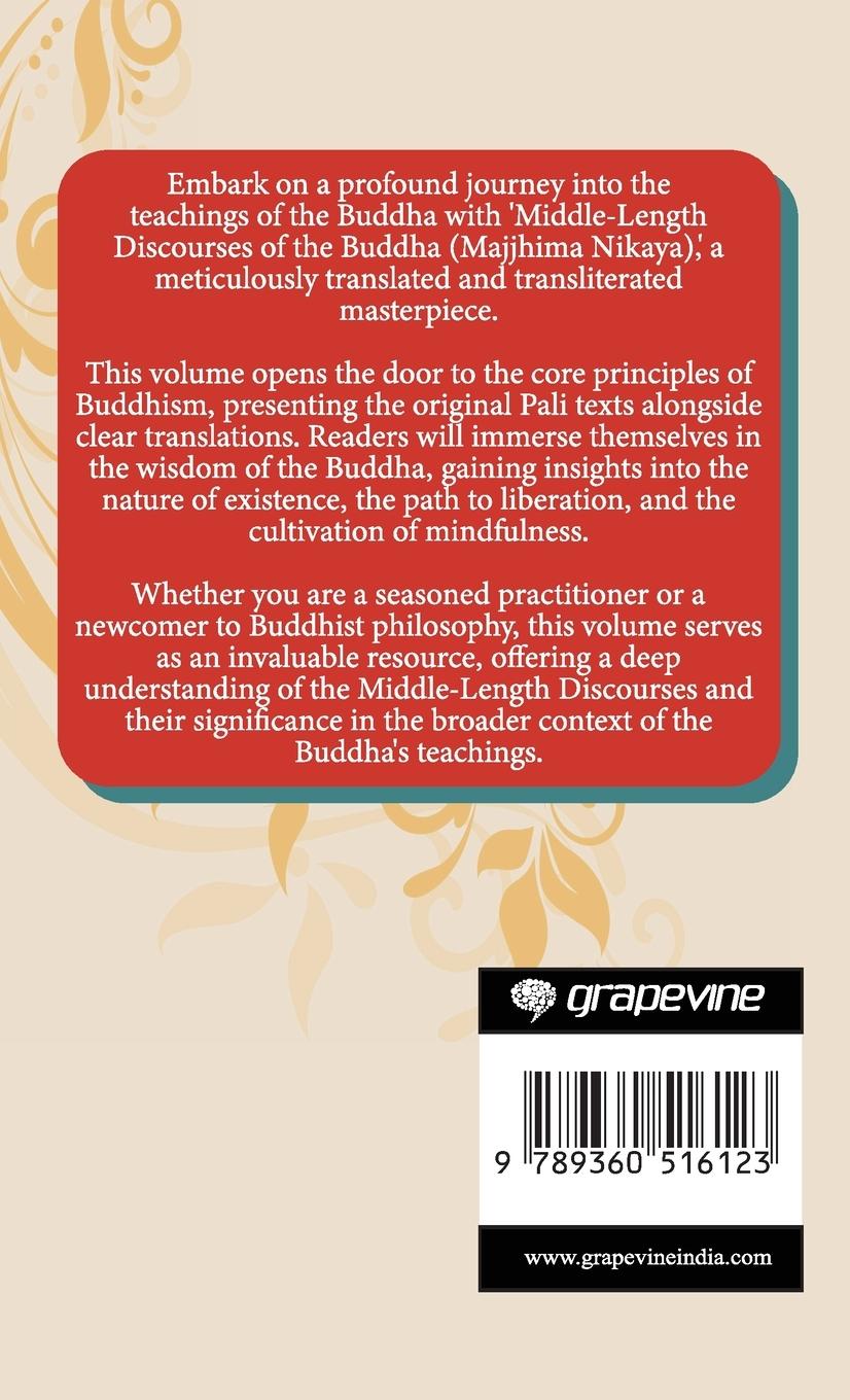 Rückseitencover Middle-Length Discourses of the Buddha (Majjhima Nikaya)