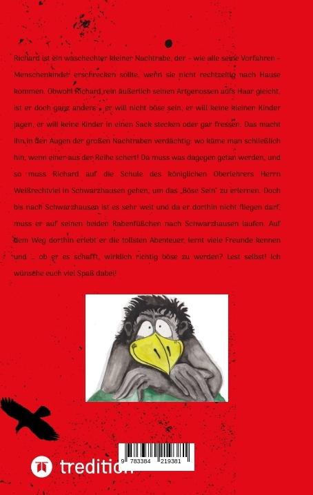 Rückseitencover Richard, der kleine Nachtrabe