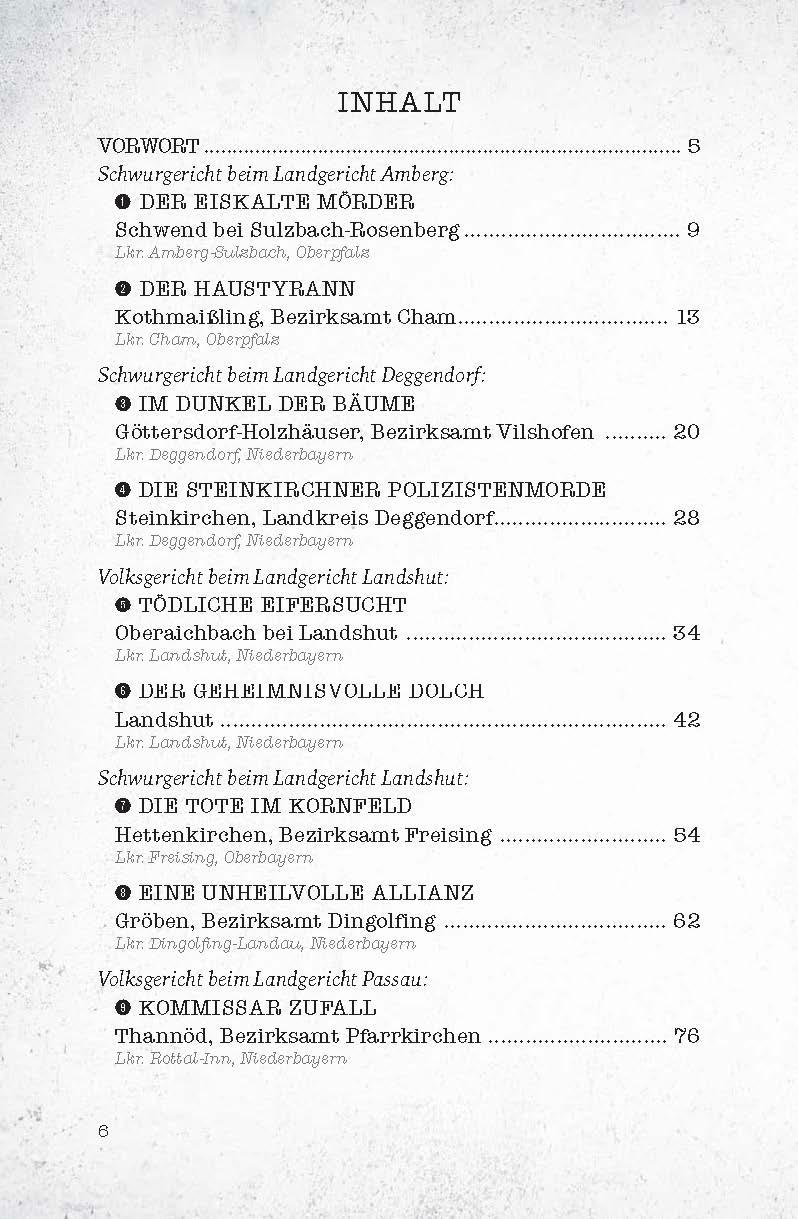 Beispielinhalt (Bild) Vergessene Verbrechen aus Altbayern