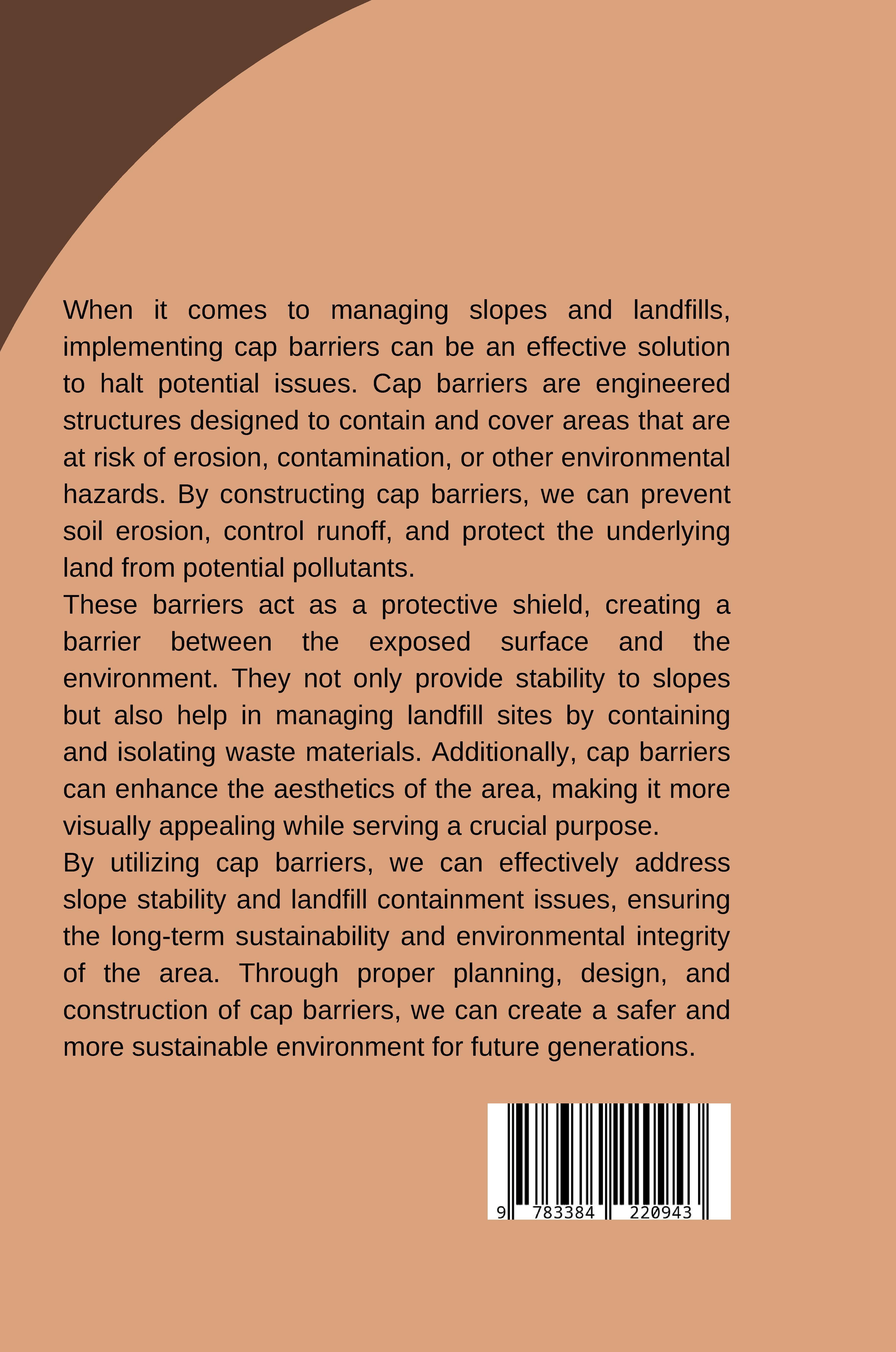 Rückseitencover Cap Barriers: Halt Slope & Landfill Issues