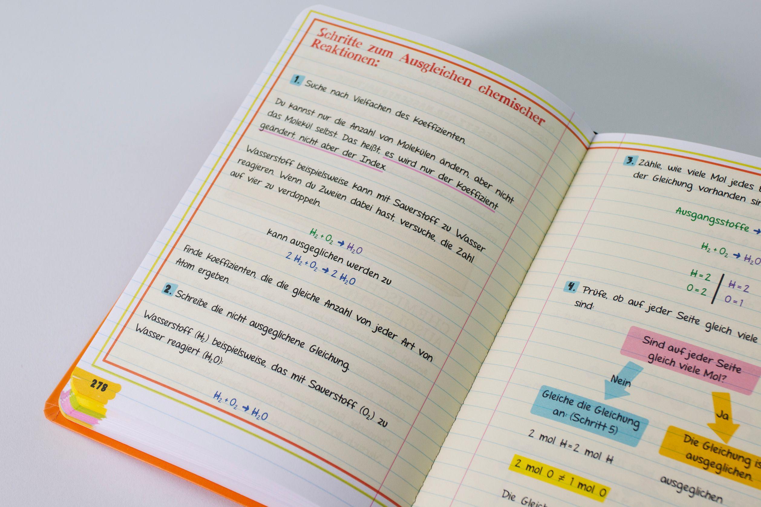 Beispielinhalt (Bild) Big Fat Notebook - Alles, was du für Chemie brauchst