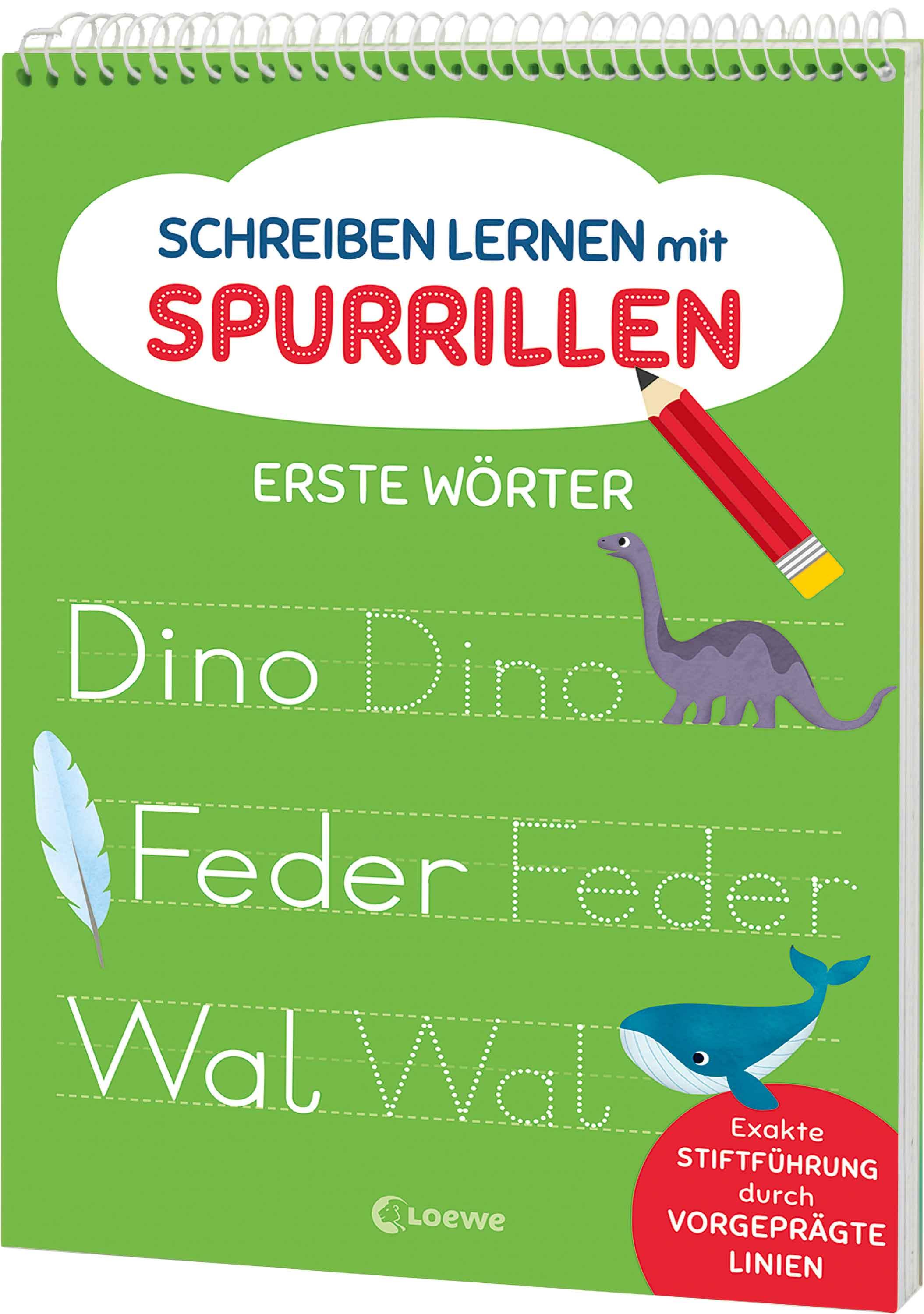 Vorderes Coverbild Schreiben lernen mit Spurrillen - Erste Wörter