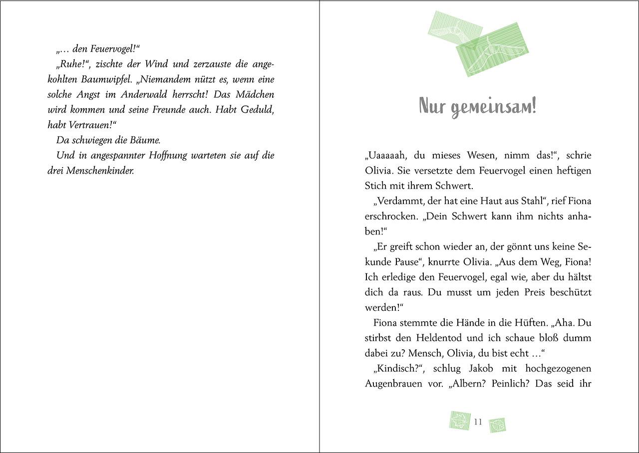 Beispielinhalt (Bild) Anderwald (Band 2) - Auf der Spur des Feuervogels