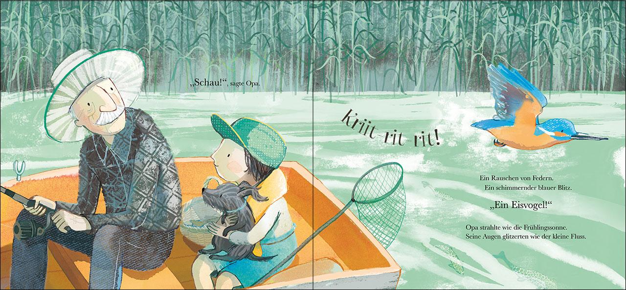 Beispielinhalt (Bild) Opa und der Eisvogel