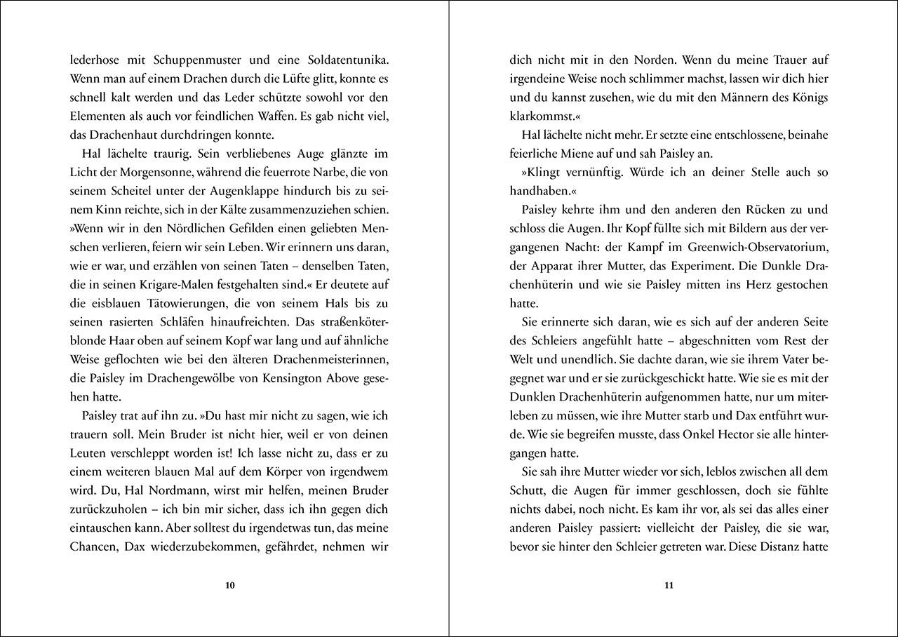 Beispielinhalt (Bild) Nachtsilber (Band 2) - Die Gabe der Drachen