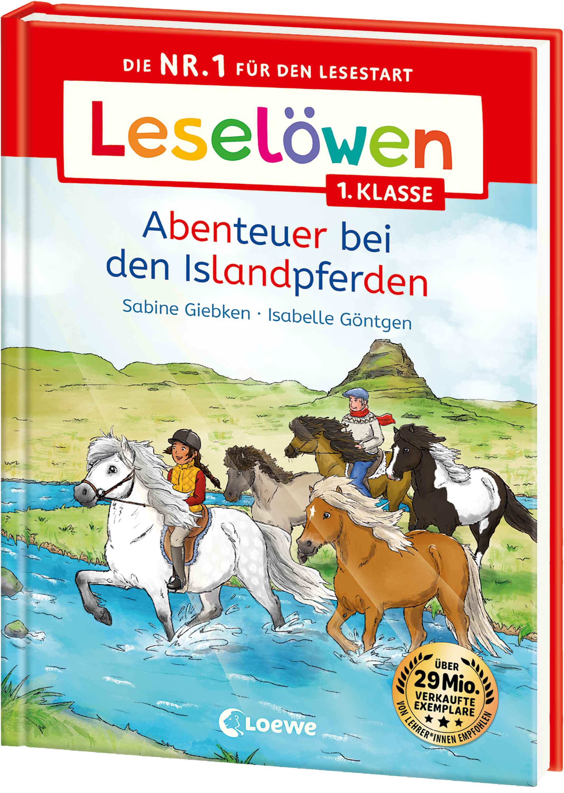 Vorderes Coverbild Leselöwen 1. Klasse - Abenteuer bei den Islandpferden