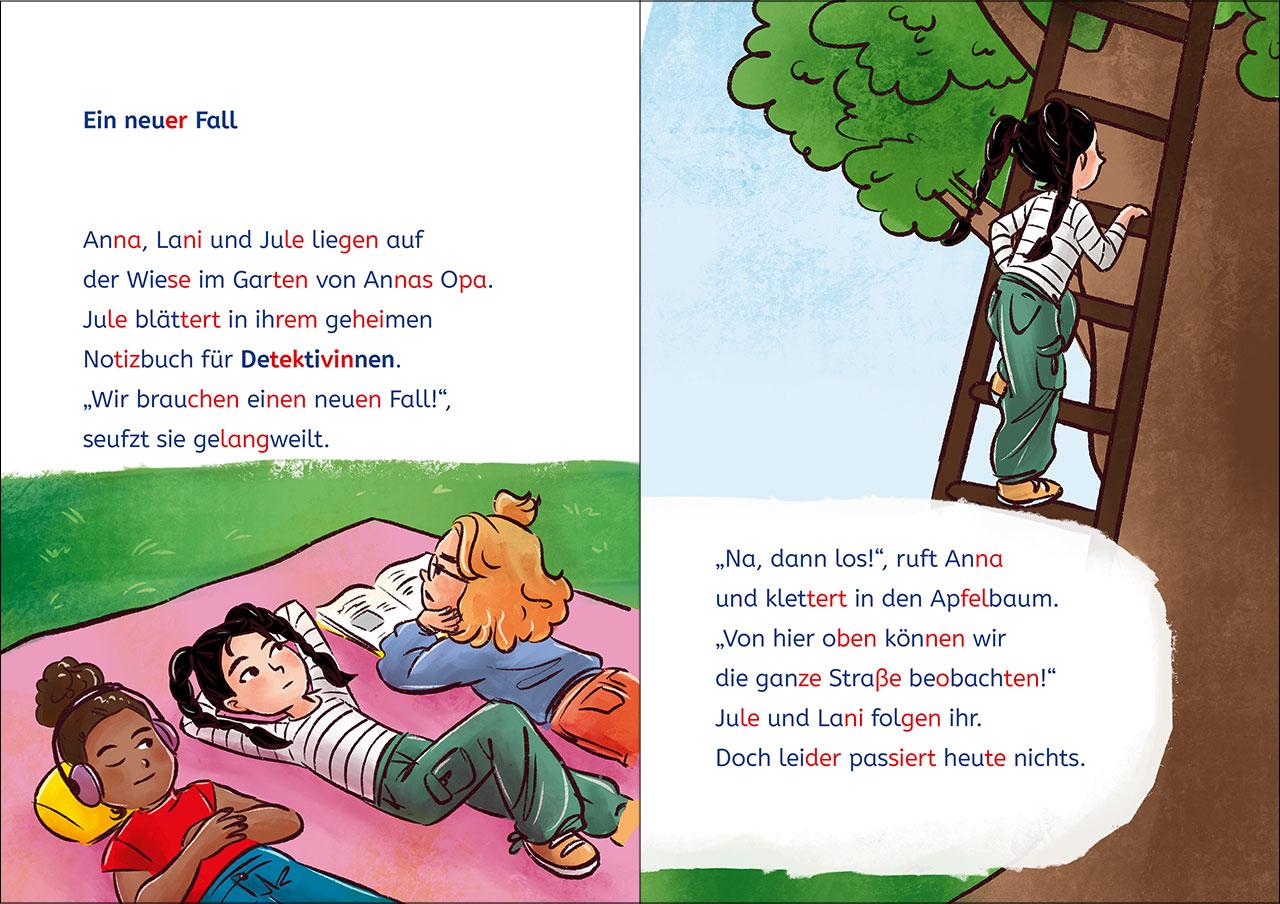 Beispielinhalt (Bild) Leselöwen 2. Klasse - Der Club der Mädchen-Detektive