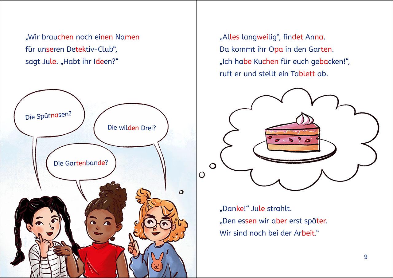 Beispielinhalt (Bild) Leselöwen 2. Klasse - Der Club der Mädchen-Detektive