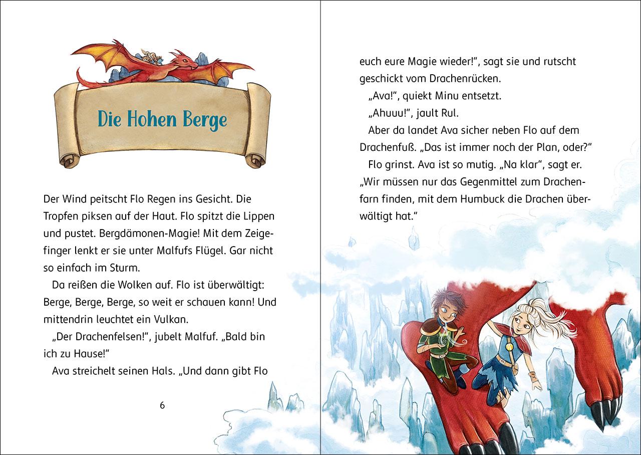 Beispielinhalt (Bild) Der Zauberschüler (Band 6) - Feuer über dem Drachenfelsen