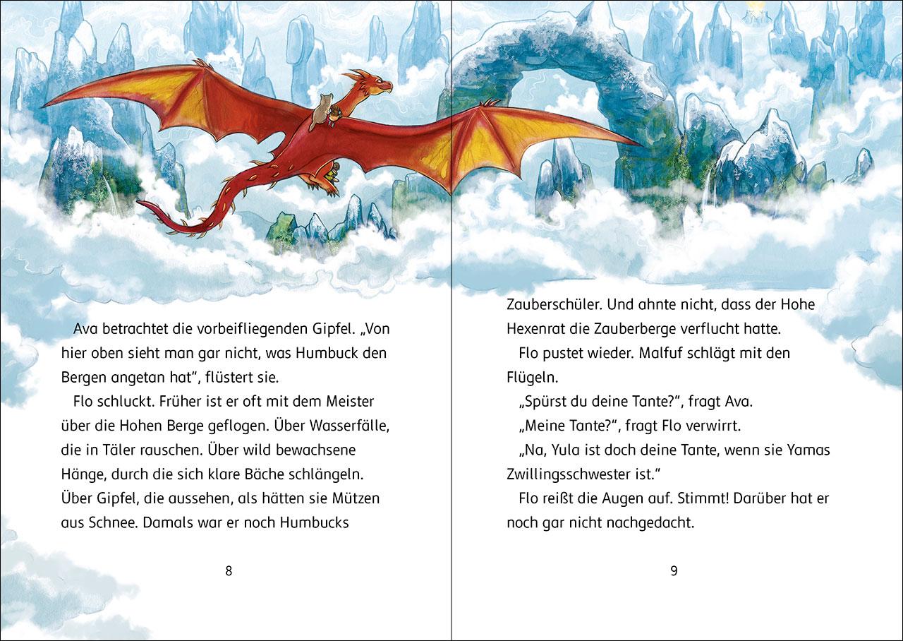 Beispielinhalt (Bild) Der Zauberschüler (Band 6) - Feuer über dem Drachenfelsen