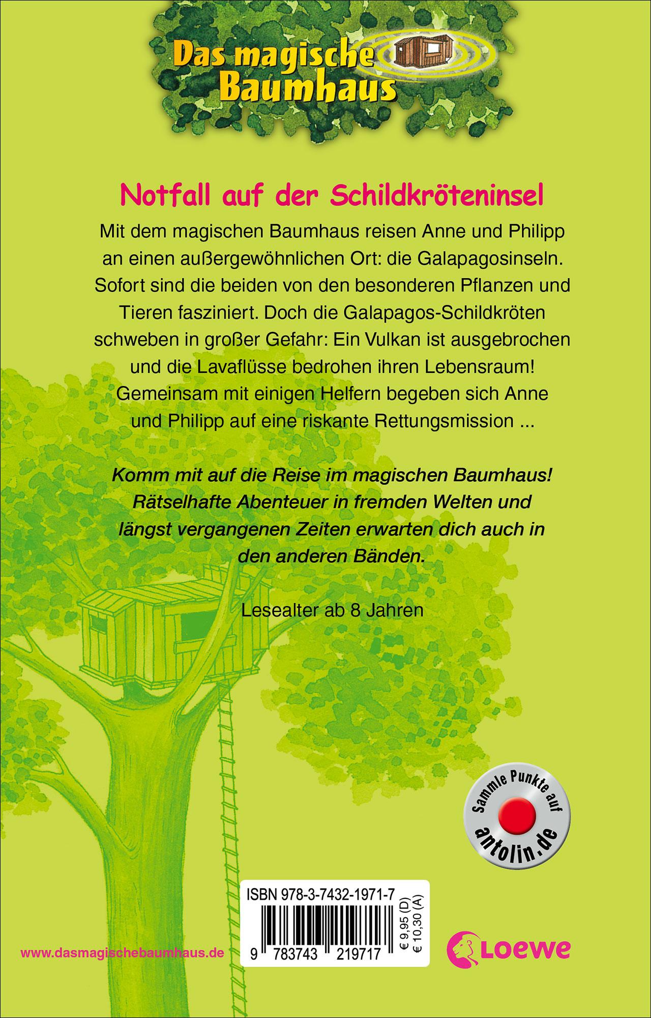 Rückseitencover Das magische Baumhaus (Band 62) - Notfall auf der Schildkröteninsel