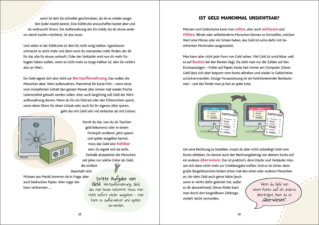 Beispielinhalt (Bild) Alles Money, oder was? - Von Aktien, Bitcoins und Zinsen