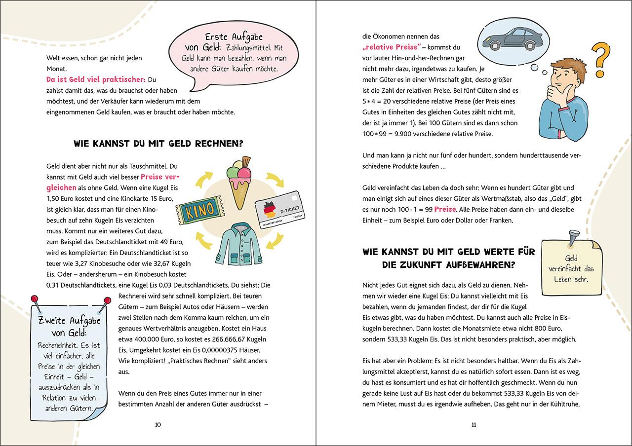 Beispielinhalt (Bild) Alles Money, oder was? - Von Aktien, Bitcoins und Zinsen